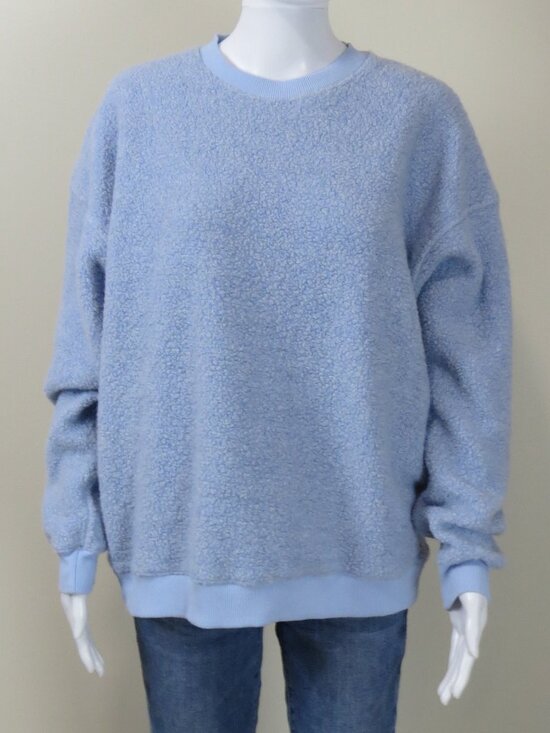 Outdoor Voices - MegaFleece, Wool blend, Crewneck, Textured Sweatshirt SZ LARGE - Picture 1 of 10